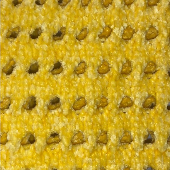 Express Yellow Open Stitch Top - Picture 4 of 5